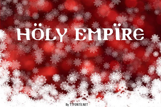 Holy Empire example